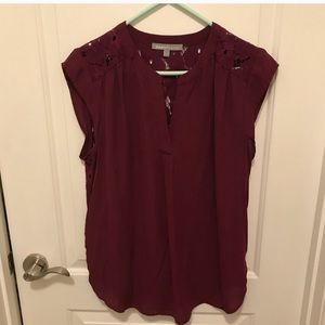 Burgundy Blouse